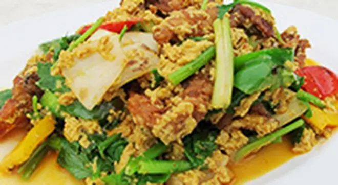 ปูนิ่มทอดกระเทียม